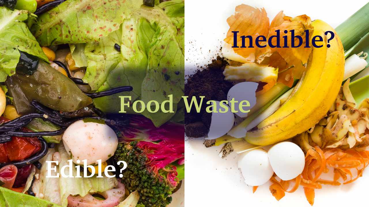 What is the difference between edible and inedible food waste